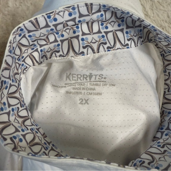 New Women’s Size 2X White Kerrits Sleeveless Horseback Riding Show Shirt - Picture 6 of 6